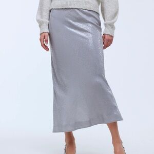 NWT Madewell Sequin Midi Skirt in solstice - 4